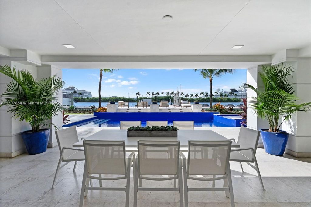 $24.5 Million Luxurious Waterfront Estate in Miami Beach with Rooftop Terrace, and Stunning Miami Skyline Views