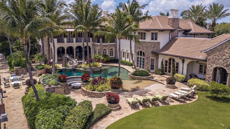 $32 Million Majestic Waterfront Estate with Yacht Dock in Boca Raton’s Exclusive Royal Palm Yacht Club