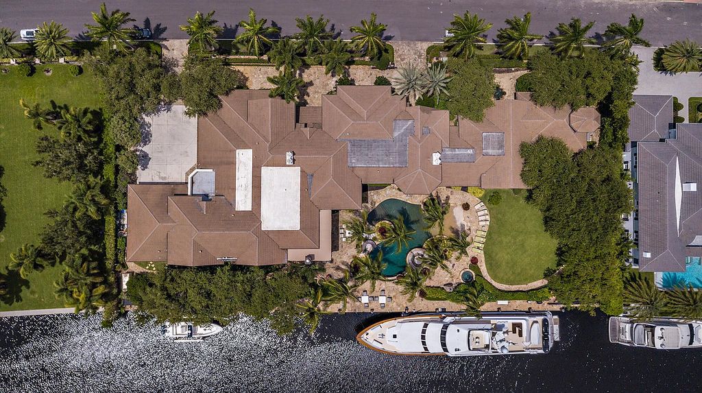 $32 Million Majestic Waterfront Estate with Yacht Dock in Boca Raton's Exclusive Royal Palm Yacht Club