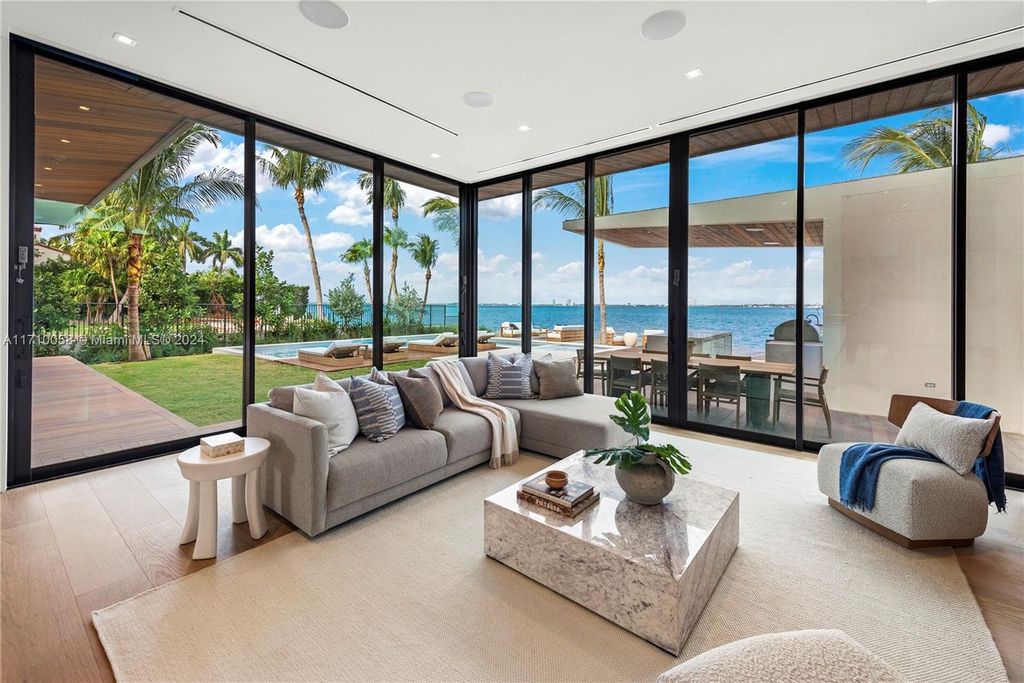 $34.5 Million Miami Beach Waterfront Mansion Built by Todd Michael Glaser with Stunning Biscayne Bay Views