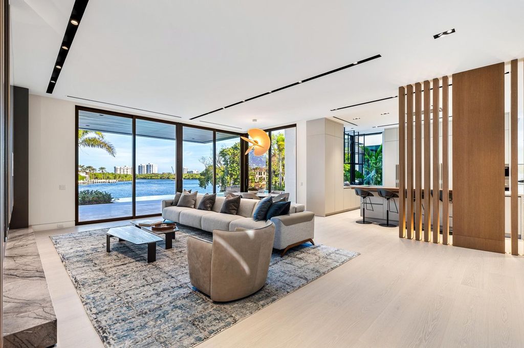 $34.8 Million Orchid Point Waterfront Estate with Yacht Dockage and Stunning Modern Design in Boca Raton