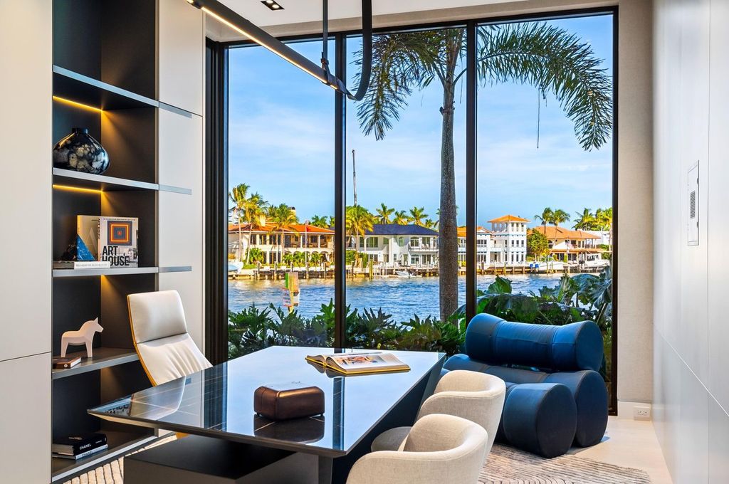 $34.8 Million Orchid Point Waterfront Estate with Yacht Dockage and Stunning Modern Design in Boca Raton