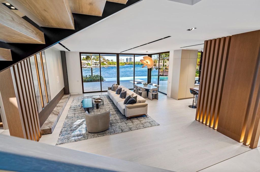 $34.8 Million Orchid Point Waterfront Estate with Yacht Dockage and Stunning Modern Design in Boca Raton