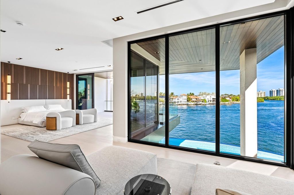 $34.8 Million Orchid Point Waterfront Estate with Yacht Dockage and Stunning Modern Design in Boca Raton