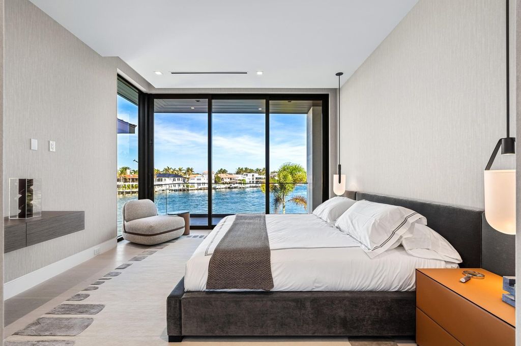 $34.8 Million Orchid Point Waterfront Estate with Yacht Dockage and Stunning Modern Design in Boca Raton