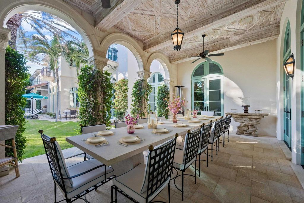 $60 Million Mediterranean Oceanfront Estate with 100 Feet of Private Beachfront in Palm Beach