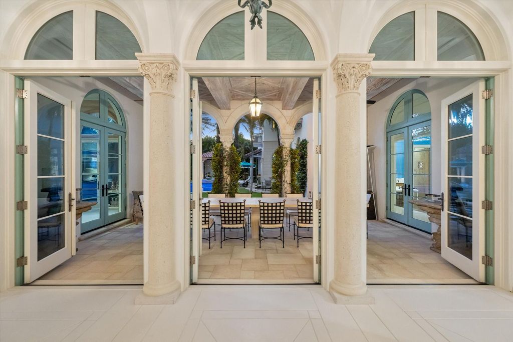 $60 Million Mediterranean Oceanfront Estate with 100 Feet of Private Beachfront in Palm Beach