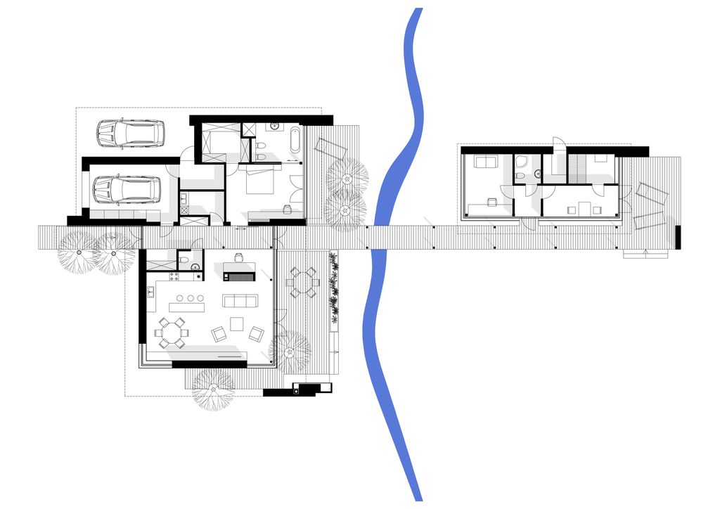 Bridge House, A Modern Retreat by ArchLAB studio