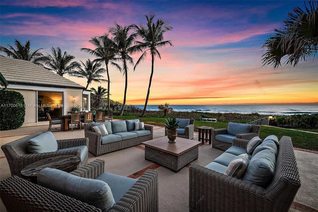 Exclusive Beachfront Estate with 170 Feet of Ocean Frontage in Hobe Sound for $22.5 Million