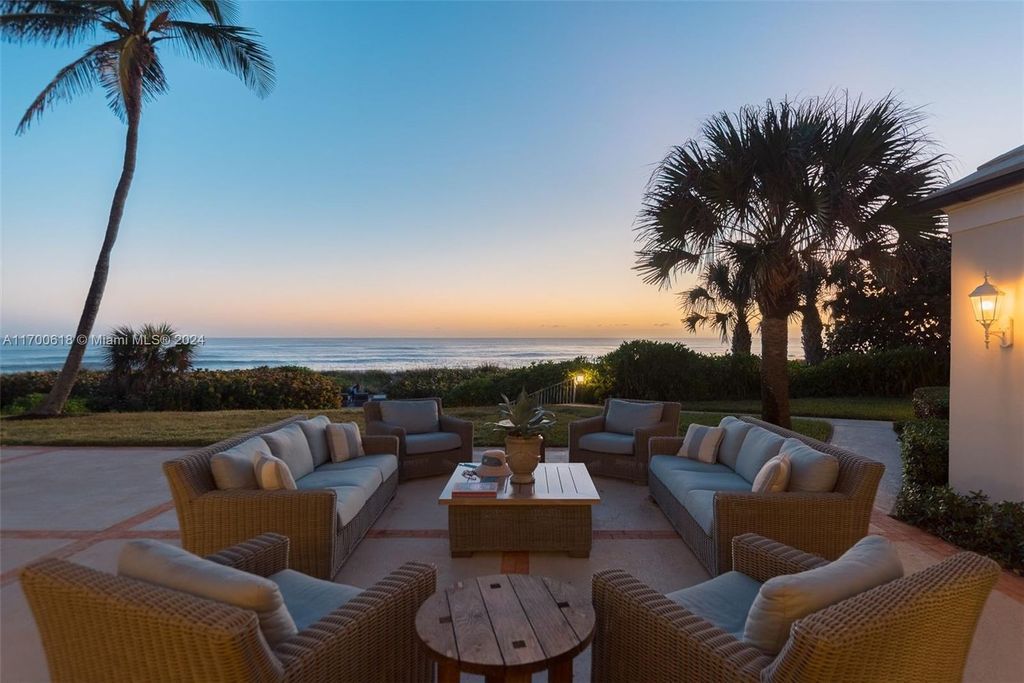 Exclusive Beachfront Estate with 170 Feet of Ocean Frontage in Hobe Sound for $22.5 Million