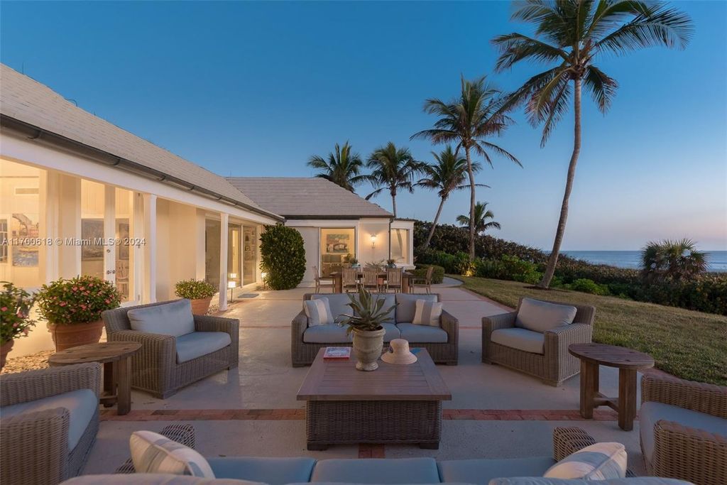 Exclusive Beachfront Estate with 170 Feet of Ocean Frontage in Hobe Sound for $22.5 Million