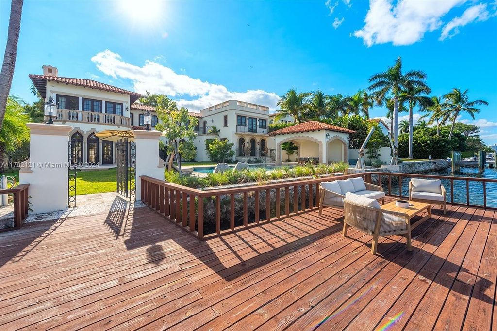 Exquisite Mediterranean Waterfront Estate on Palm Island Featuring Modern Luxury and Timeless Elegance Listed at $38.5 Million