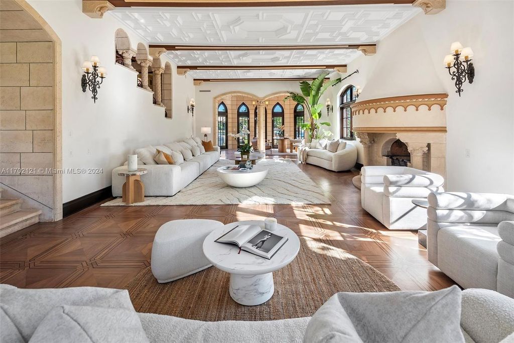 Exquisite Mediterranean Waterfront Estate on Palm Island Featuring Modern Luxury and Timeless Elegance Listed at $38.5 Million