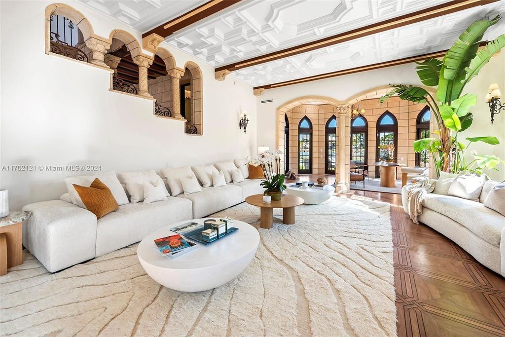 Exquisite Mediterranean Waterfront Estate on Palm Island Featuring Modern Luxury and Timeless Elegance Listed at $38.5 Million