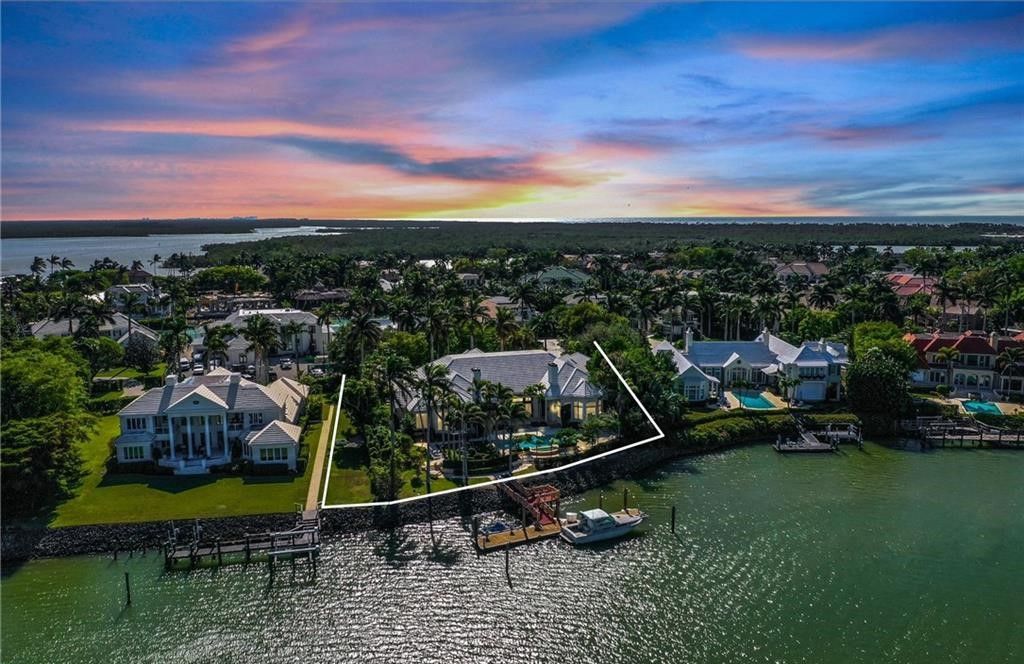 Exquisite Port Royal Estate in Naples Offered at $27 Million with Stunning Bay Views and Prime Waterfront