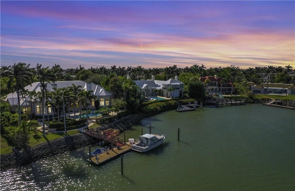 Exquisite Port Royal Estate in Naples Offered at $27 Million with Stunning Bay Views and Prime Waterfront