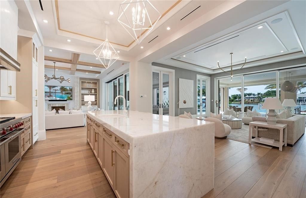 Stunning New Construction with Wide-Water Sunset Views and Resort-Style Amenities in Naples, Listed at $36 Million