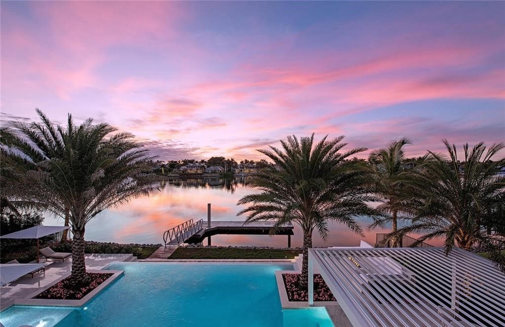 Stunning New Construction with Wide-Water Sunset Views and Resort-Style Amenities in Naples, Listed at $36 Million