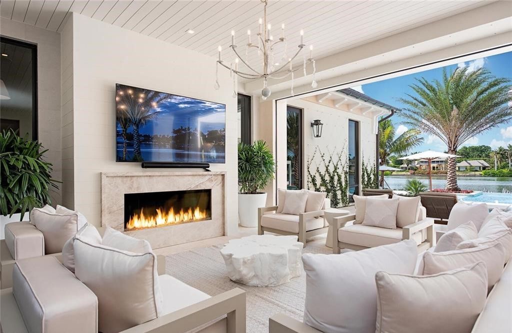 Stunning New Construction with Wide-Water Sunset Views and Resort-Style Amenities in Naples, Listed at $36 Million