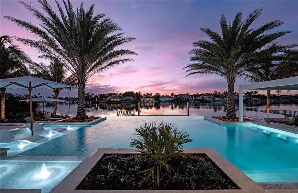 Stunning New Construction with Wide-Water Sunset Views and Resort-Style Amenities in Naples, Listed at $36 Million