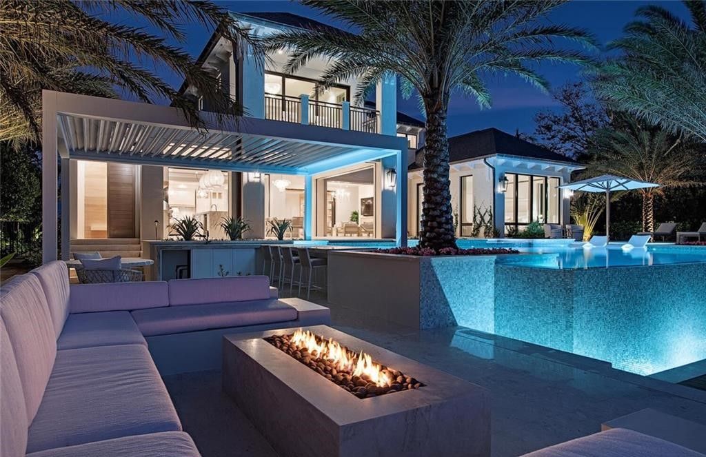 Stunning New Construction with Wide-Water Sunset Views and Resort-Style Amenities in Naples, Listed at $36 Million