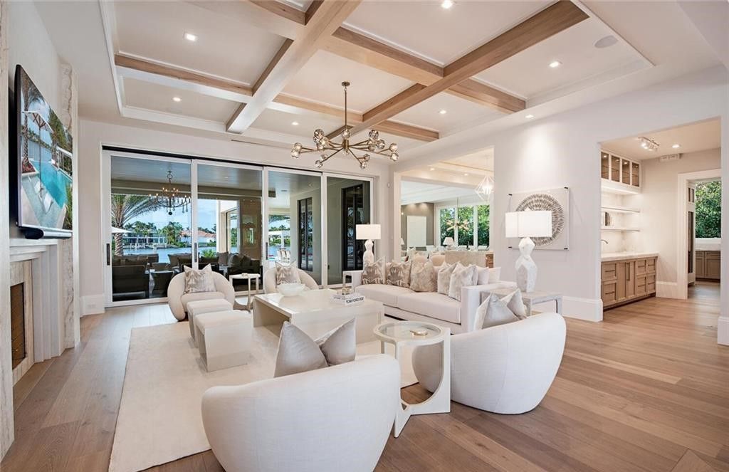 Stunning New Construction with Wide-Water Sunset Views and Resort-Style Amenities in Naples, Listed at $36 Million