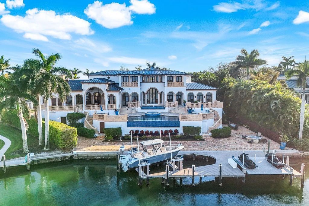 $11.5 Million Luxurious Waterfront Estate on Marco Island with Roberts Bay Views