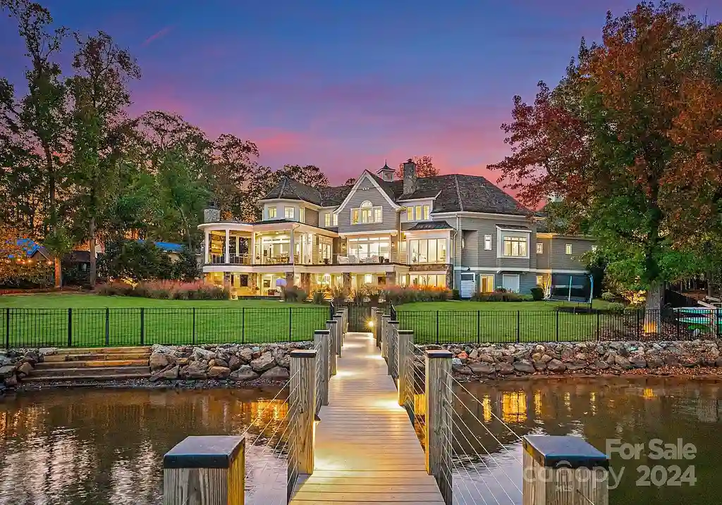 Luxurious Nantucket-Style Estate on Lake Norman Listed for $9.5 Million. 16500 Green Dolphin Ln, Cornelius, NC 28031