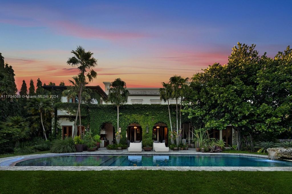 $55.5 Million Coconut Grove Estate with Ocean Views and Award-Winning Gardens in Miami