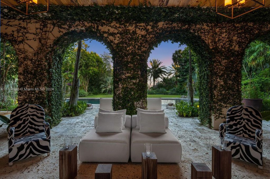 $55.5 Million Coconut Grove Estate with Ocean Views and Award-Winning Gardens in Miami