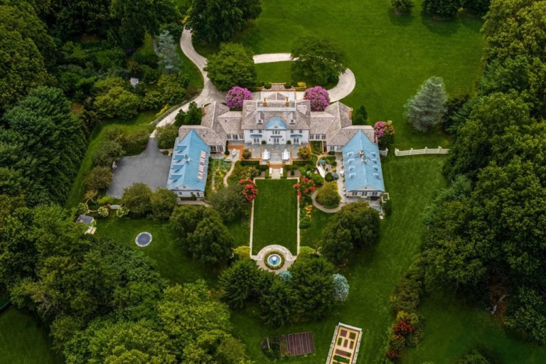 A Masterpiece of Craftsmanship: Elegant East Coast-Inspired Manor in Maryland for $9.995 Million