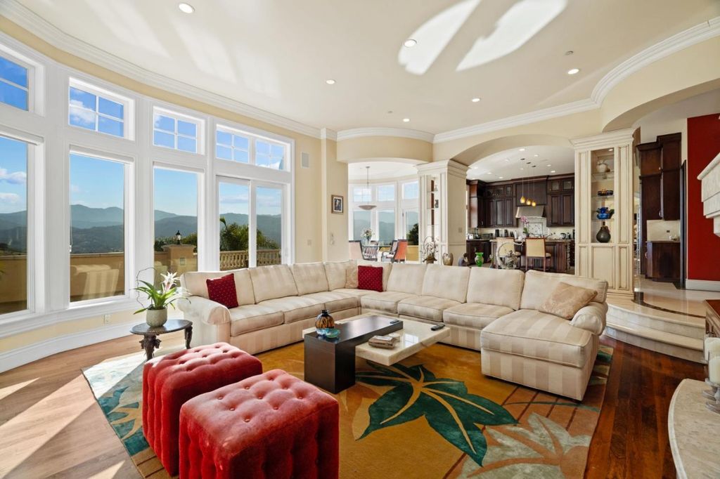 A Mediterranean Gem Resort Style Estate with Spectacular Views on 2.3 Acres Listed for 6.498 Million 6