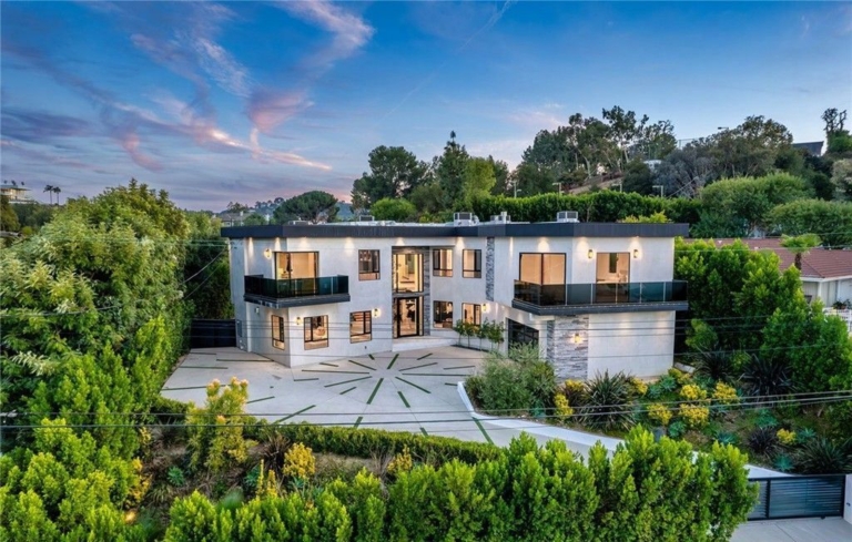 Absolutely Striking Contemporary Masterpiece in Premier Encino Hills Listed at $5,995,000