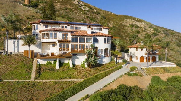 Charming Mediterranean Villa with Panoramic Ocean Views in Malibu Hits the Market for $5.55 Million