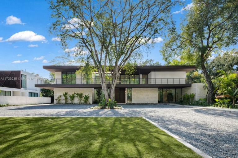 Contemporary Coconut Grove Estate with Guest House, Gym, Theater, and Resort-Style Pool for $24.9 Million