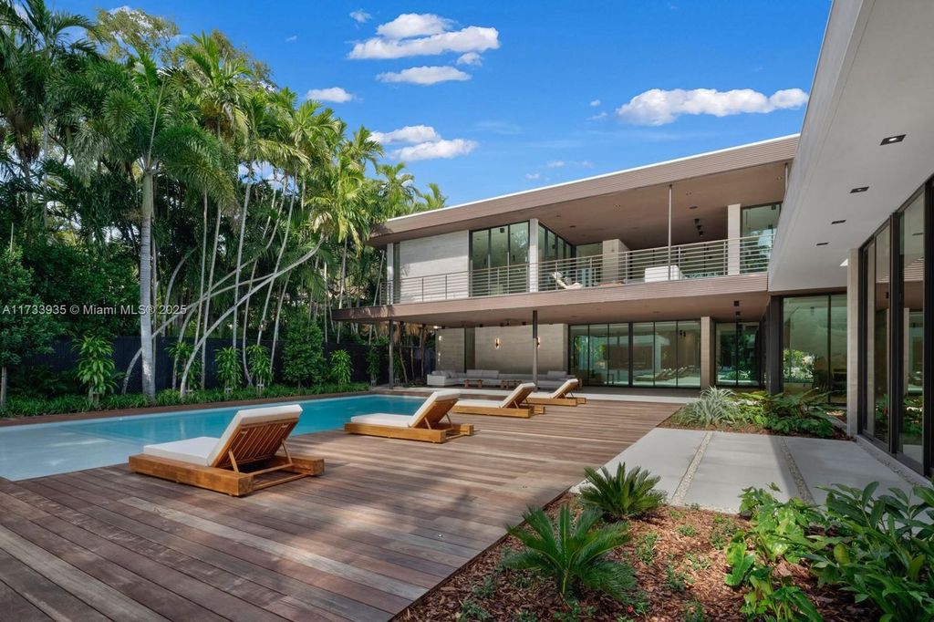 Contemporary Coconut Grove Estate with Guest House, Gym, Theater, and Resort-Style Pool for $24.9 Million