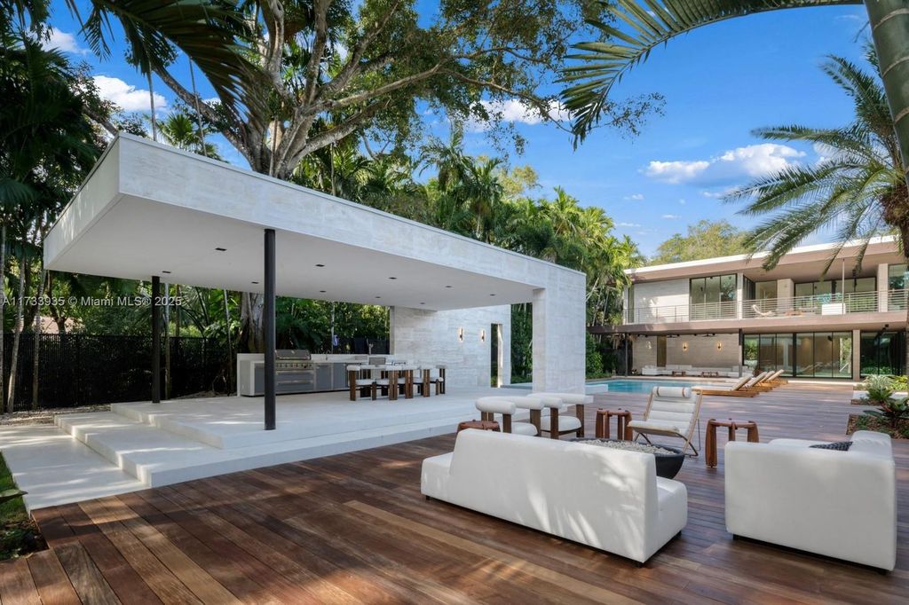 Contemporary Coconut Grove Estate with Guest House, Gym, Theater, and Resort-Style Pool for $24.9 Million