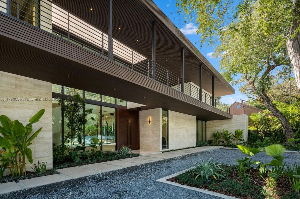 Contemporary Coconut Grove Estate with Guest House, Gym, Theater, and Resort-Style Pool for $24.9 Million