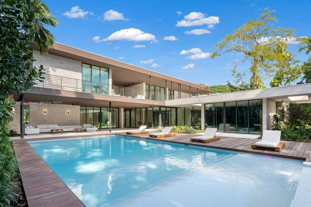 Contemporary Coconut Grove Estate with Guest House, Gym, Theater, and Resort-Style Pool for $24.9 Million