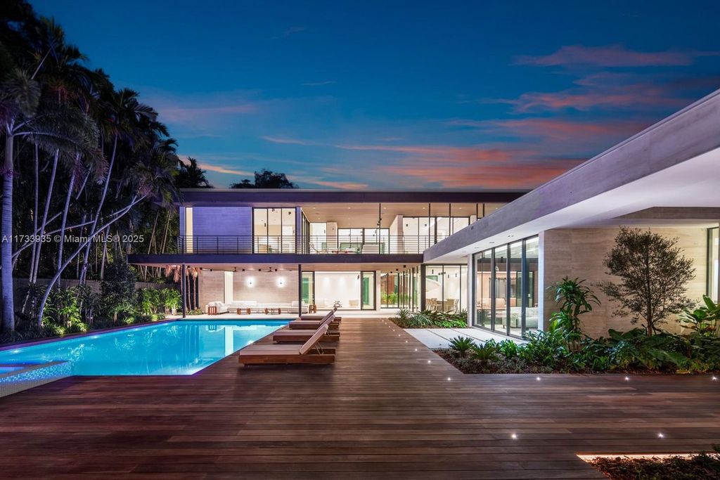 Contemporary Coconut Grove Estate with Guest House, Gym, Theater, and Resort-Style Pool for $24.9 Million