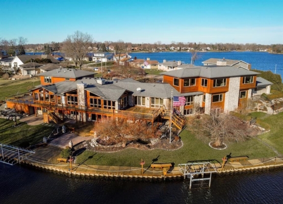 Elegant Lakeside Retreat: Michigan Waterfront Home Listed for $2,999,999