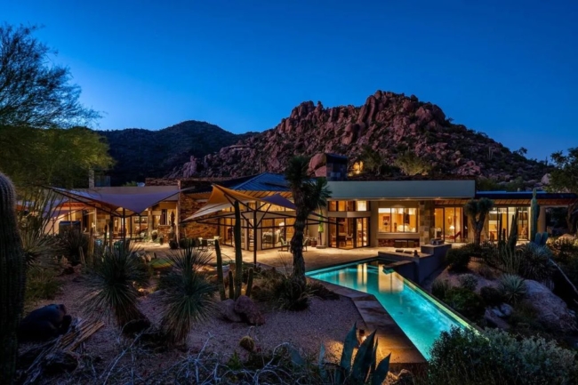 Exclusive Arizona Estate: Single-Level Home with Stunning Views on Over 22 Acres, Asking $15 Million