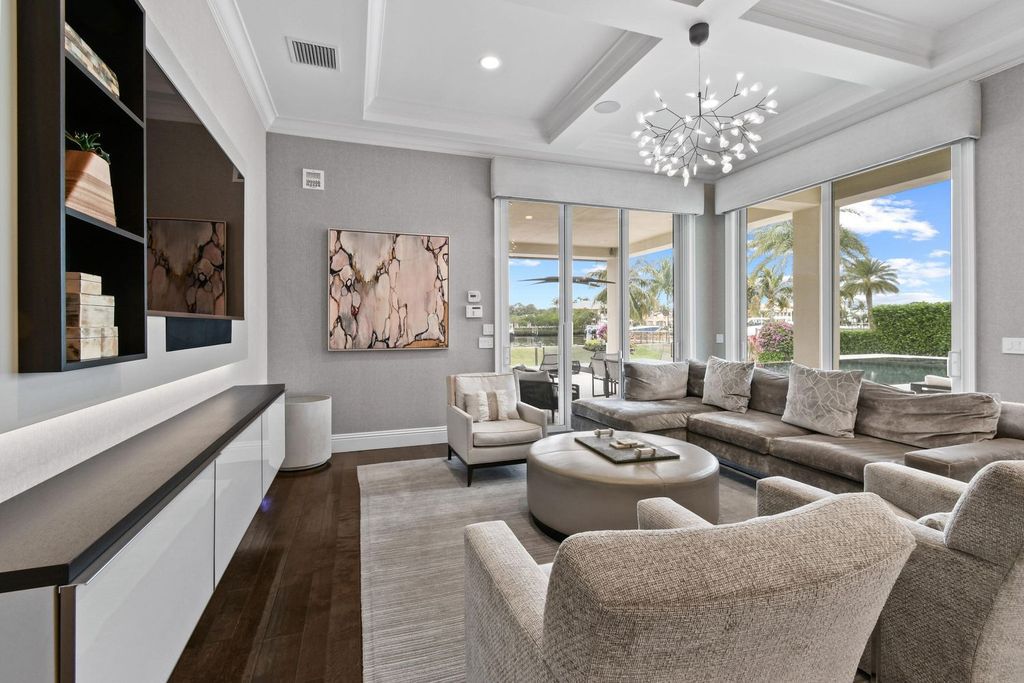 This 5-bed, 7-bath estate in Frenchman’s Harbor offers 100 feet of Intracoastal frontage, a 45-foot dock with a 24,000 lb lift, and space for a 70-foot yacht.