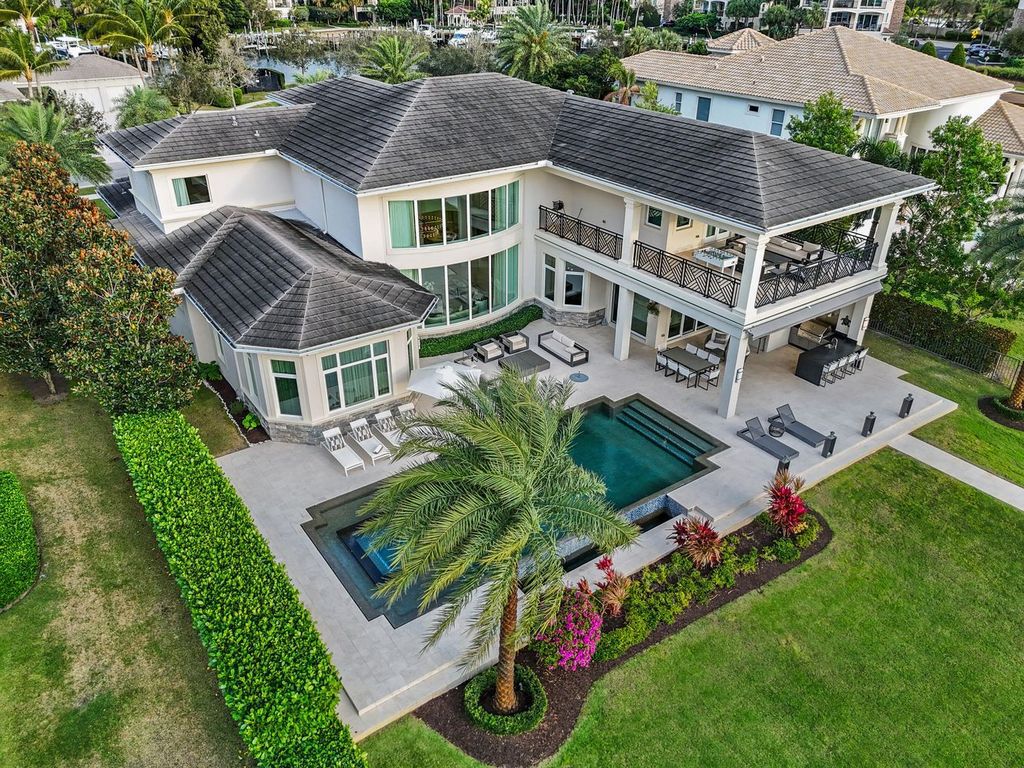 This 5-bed, 7-bath estate in Frenchman’s Harbor offers 100 feet of Intracoastal frontage, a 45-foot dock with a 24,000 lb lift, and space for a 70-foot yacht.