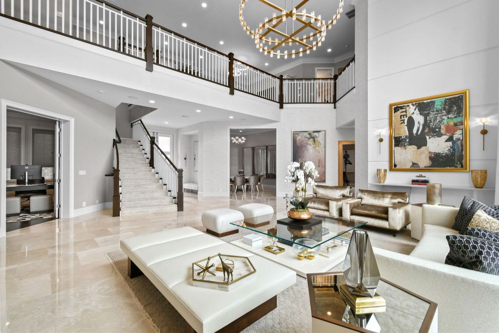 This 5-bed, 7-bath estate in Frenchman’s Harbor offers 100 feet of Intracoastal frontage, a 45-foot dock with a 24,000 lb lift, and space for a 70-foot yacht.