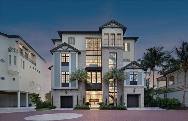 Exquisite Beachfront Estate in Naples’ Strand at Bay Colony Listed at $39.9 Million