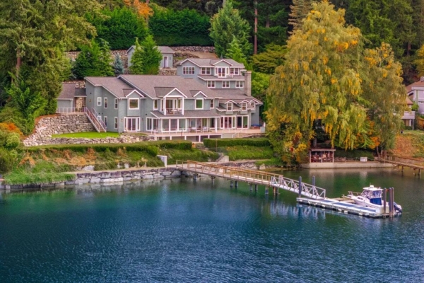 Legacy Waterfront Estate with Deep Water Dock in Gig Harbor for $12,8 Million