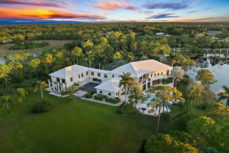 Luxurious $8.3 Million Jupiter Ranch Estate on 7.6 Acres in Exclusive Ranch Colony, Jupiter