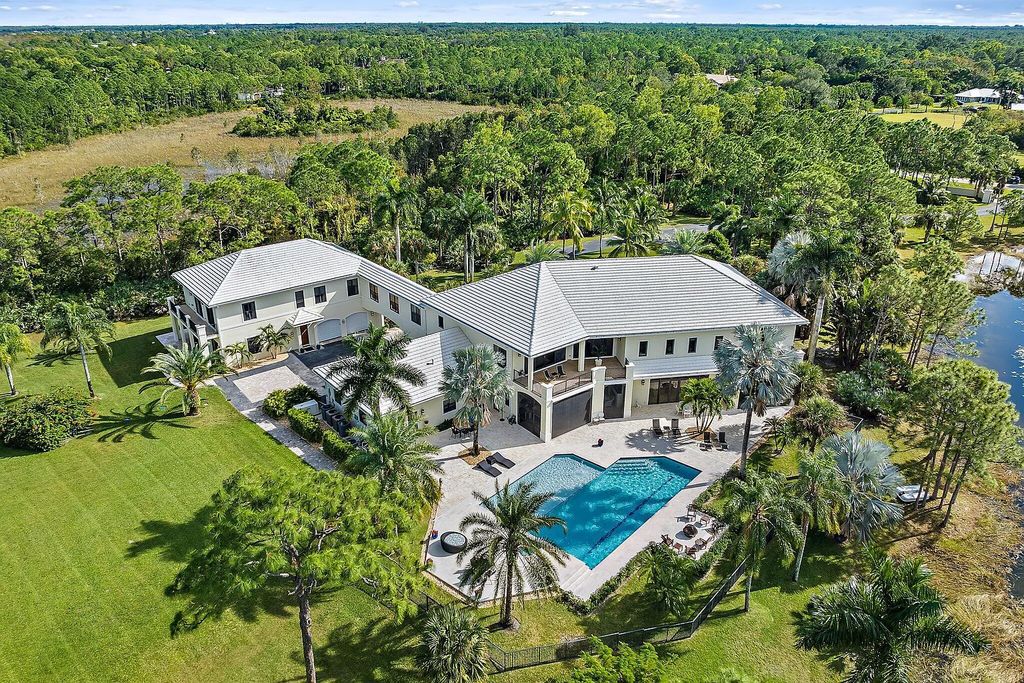 Luxurious $8.3 Million Jupiter Ranch Estate on 7.6 Acres in Exclusive Ranch Colony, Jupiter