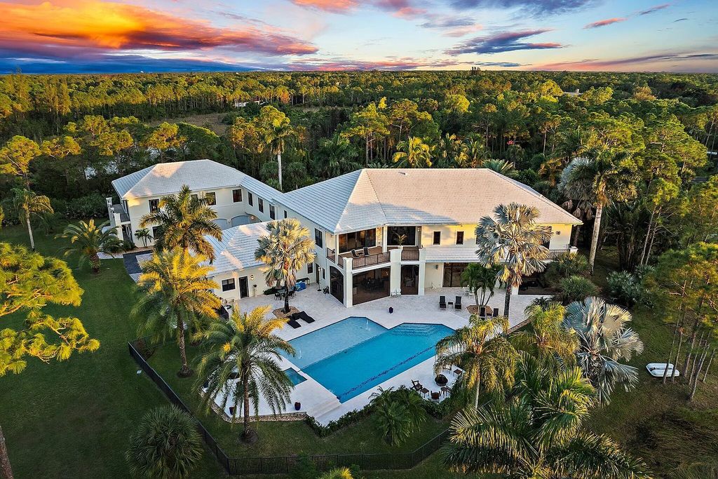 Luxurious $8.3 Million Jupiter Ranch Estate on 7.6 Acres in Exclusive Ranch Colony, Jupiter